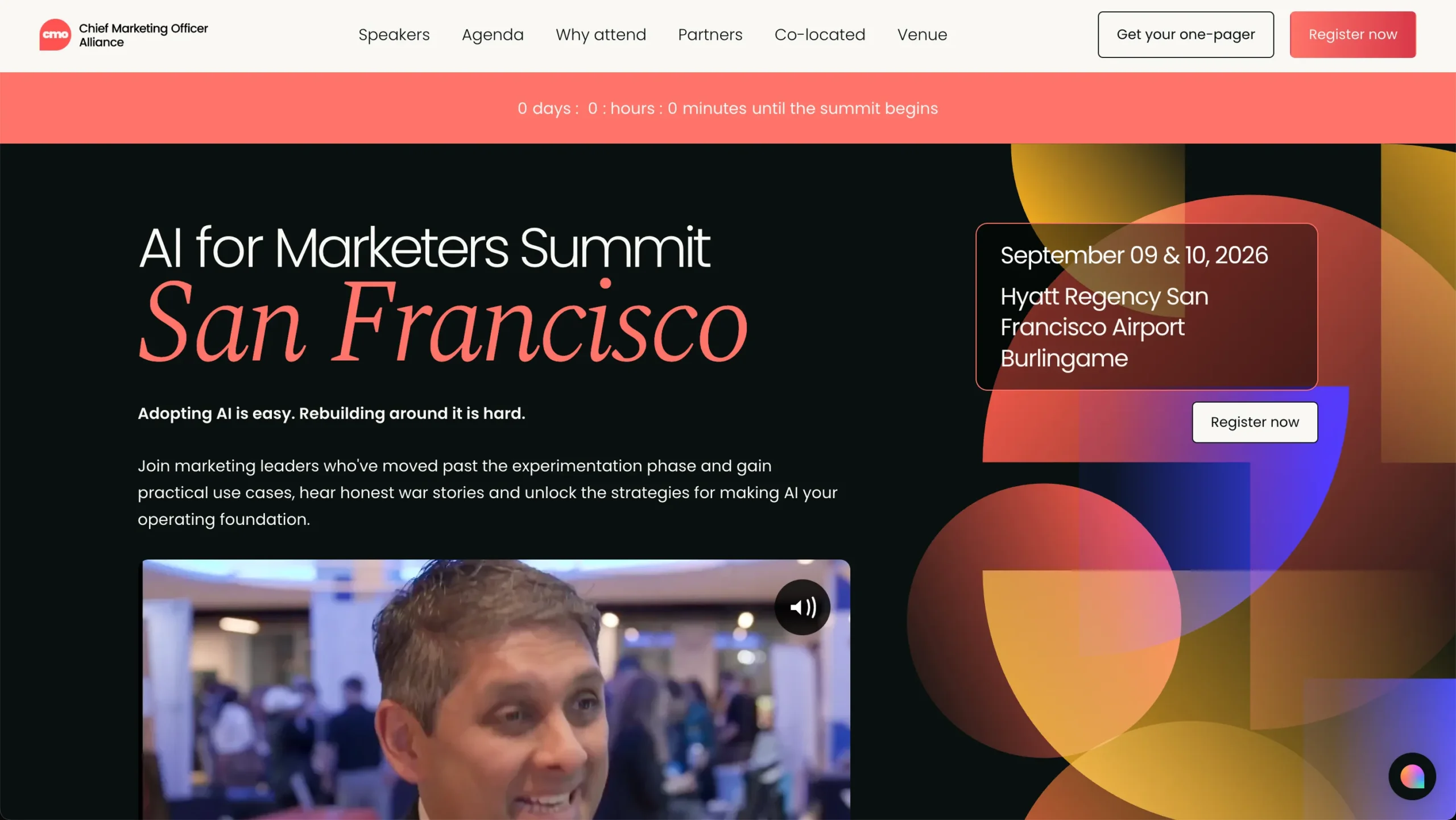 AI for Marketers Summit conference website