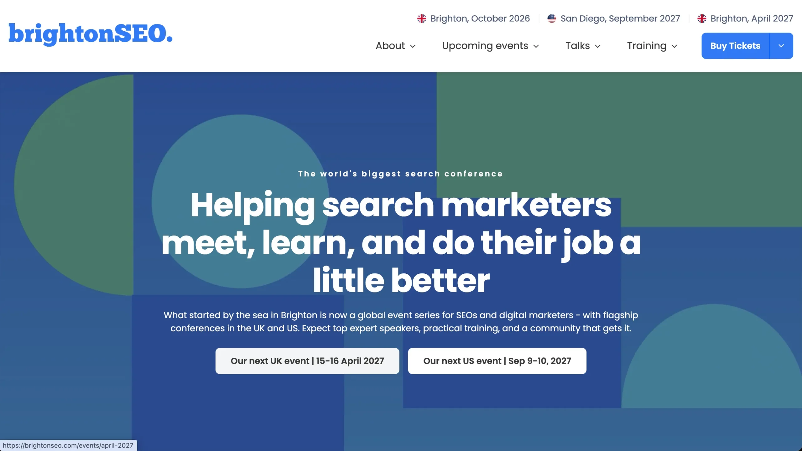 brightonSEO conference website