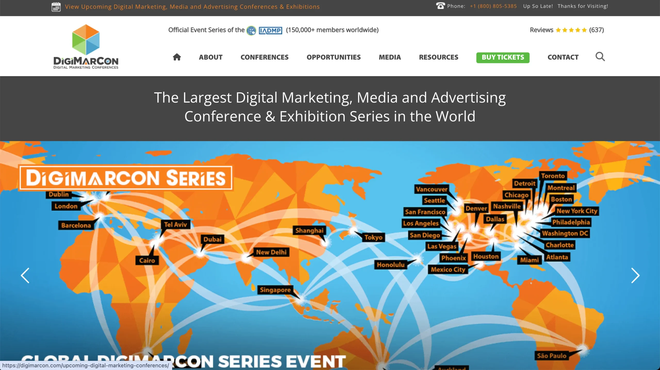 DigiMarCon conference website