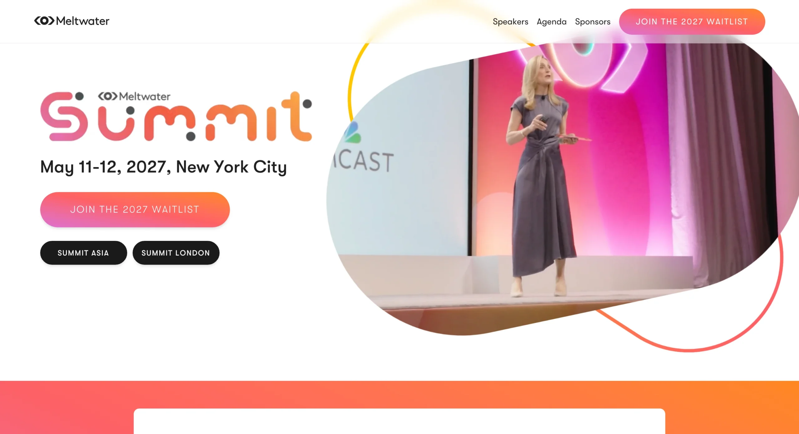 Meltwater Summit conference website