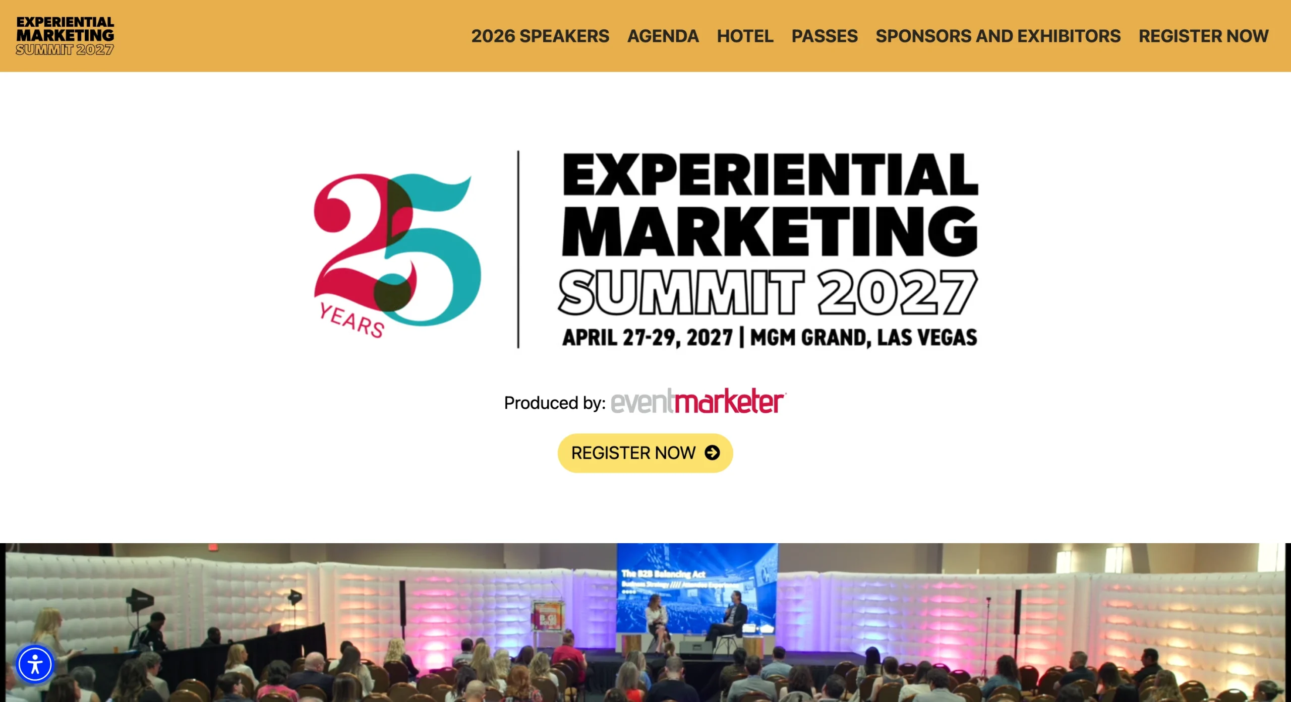 Experiential Marketing Summit conference website
