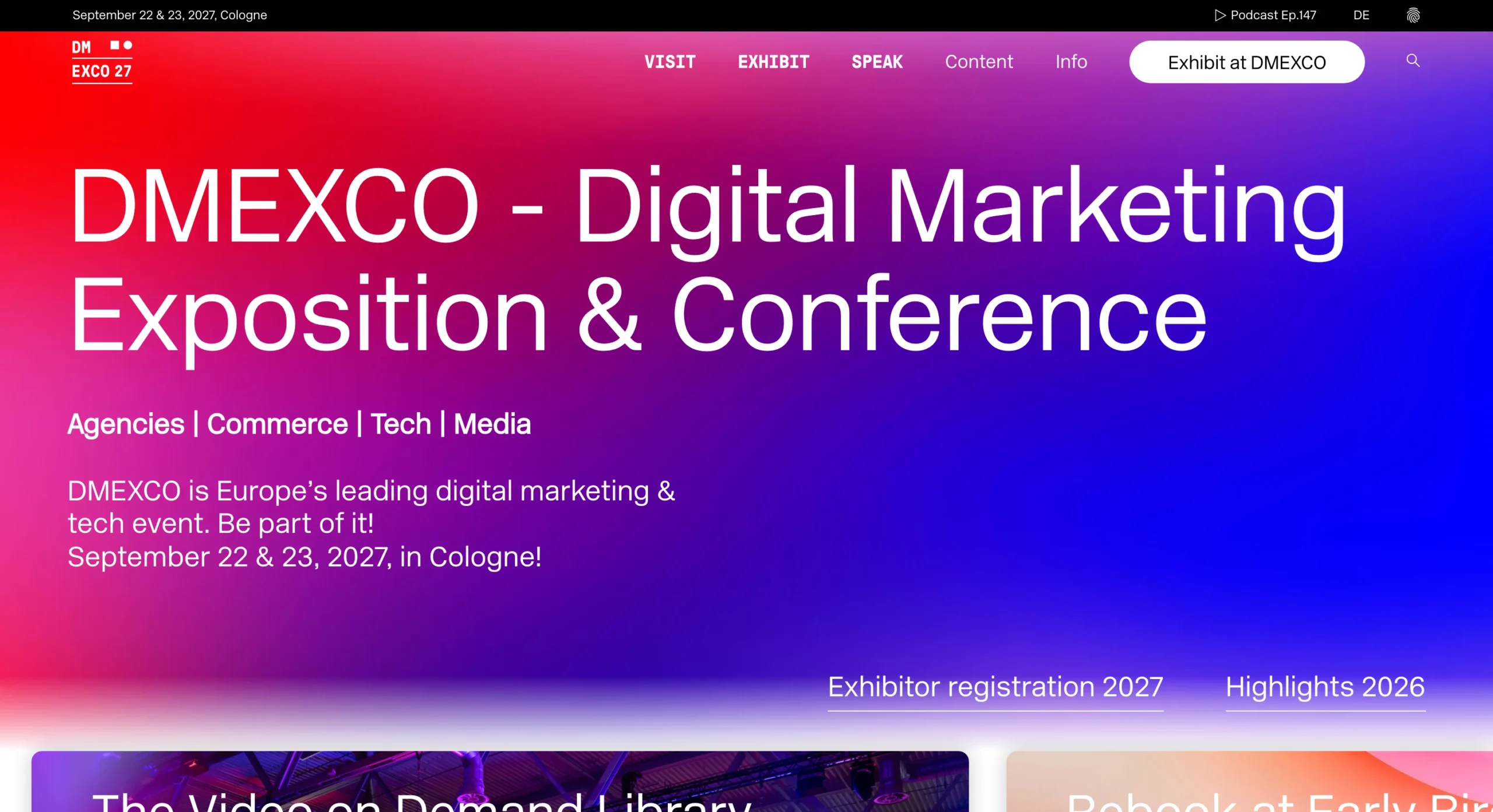 DMEXCO conference website