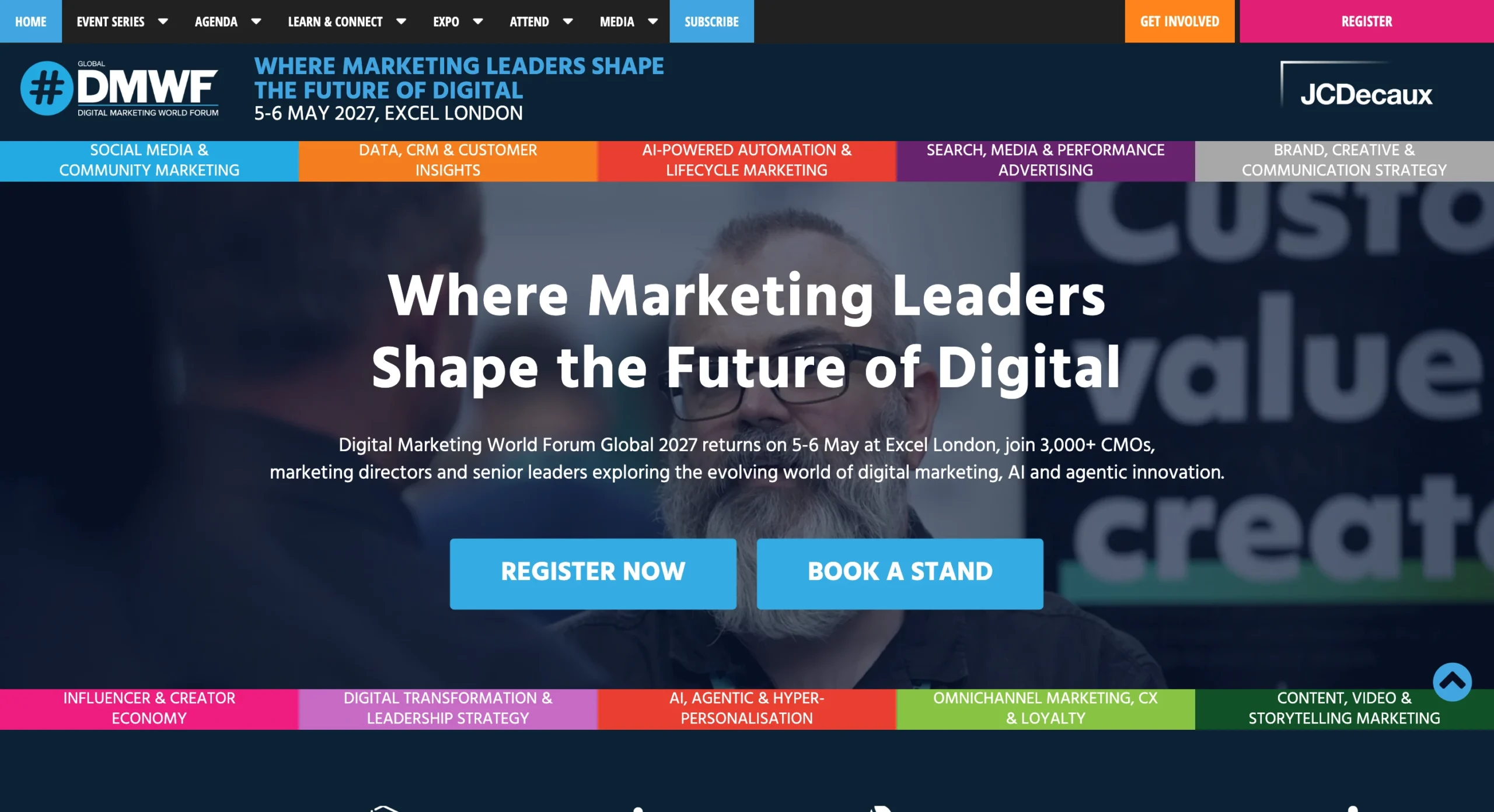 Digital Marketing World Forum conference website