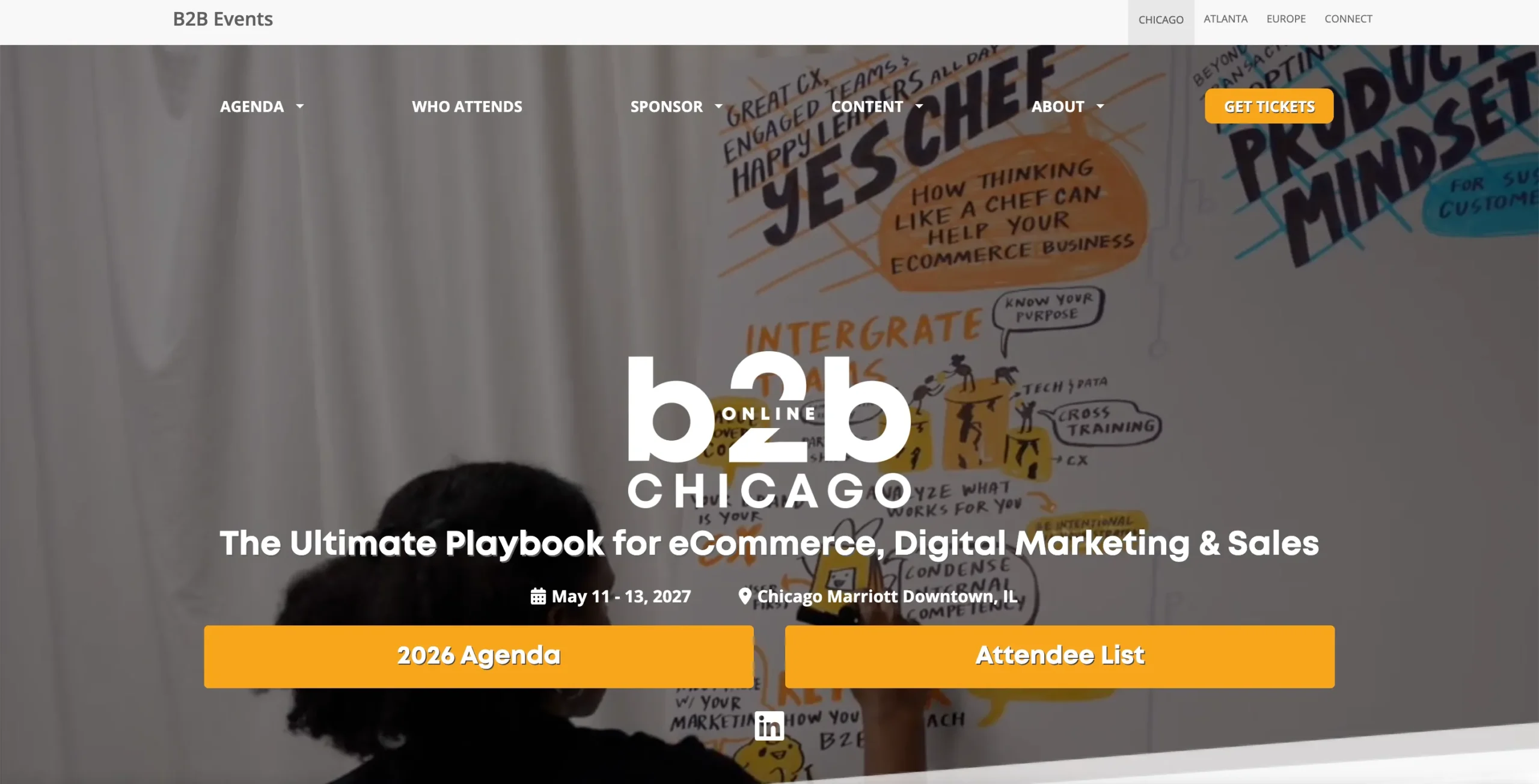 B2B Online conference website